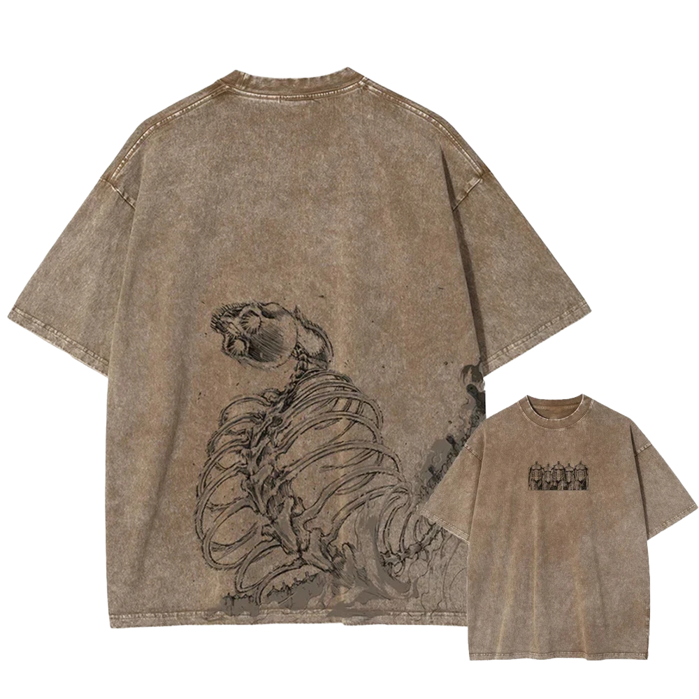 "The Founder" Earth Wash Oversized Tee