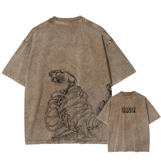 "The Founder" Earth Wash Oversized Tee