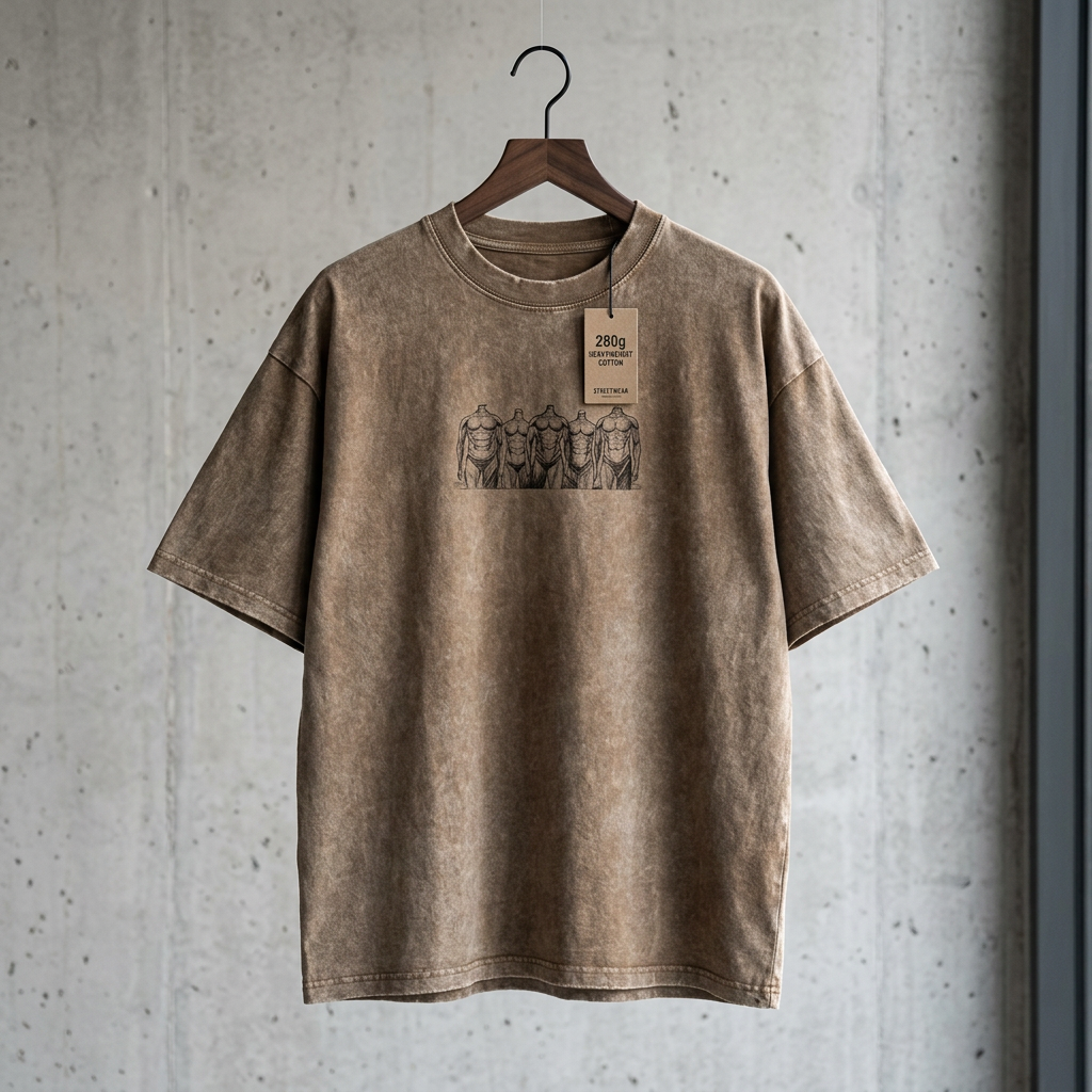 "The Founder" Earth Wash Oversized Tee